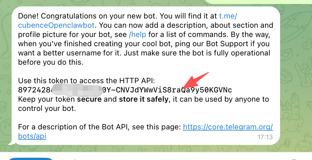 Bot token